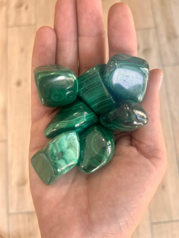 Malachite dans une main