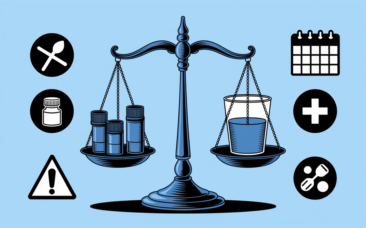 Balance de pharmacie avec précautions