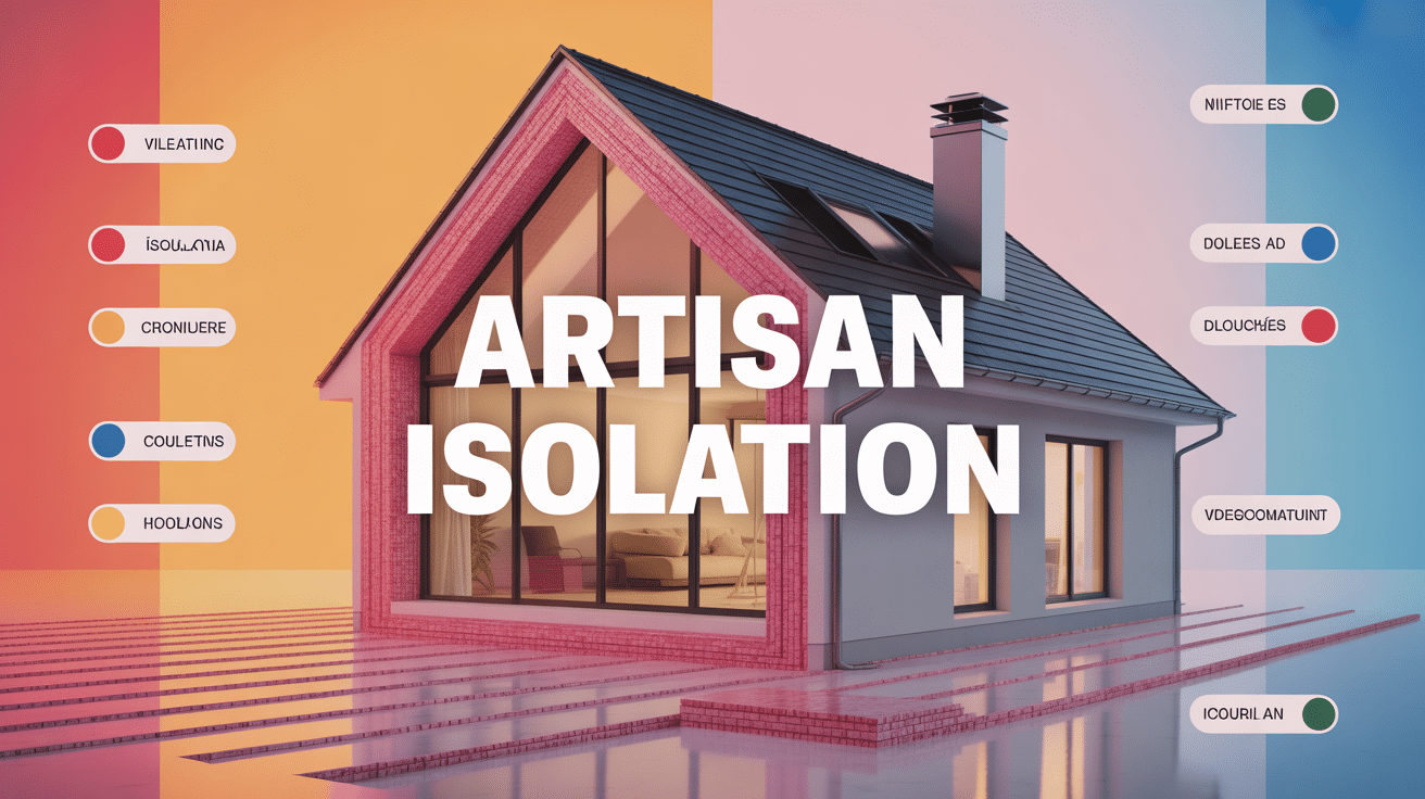 Maison coupe transversale isolation thermique