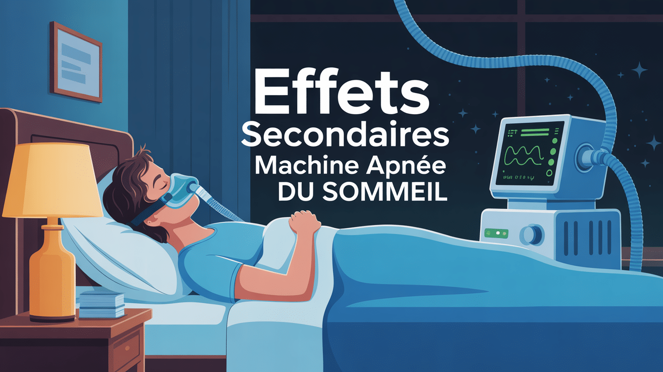 Personne avec masque sommeil apnée