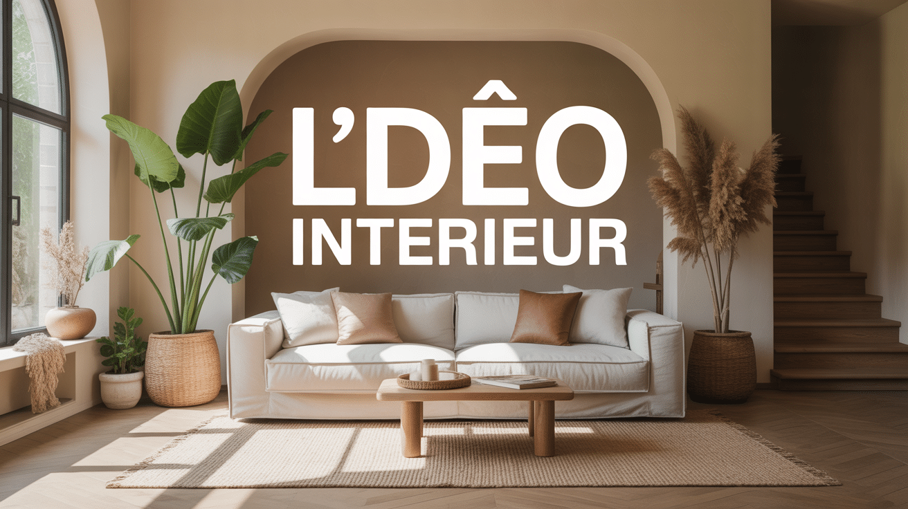 Salon moderne LDEO interieur zen et naturel