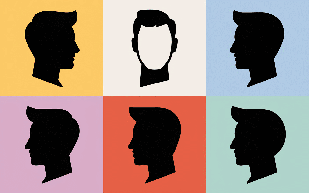 Formes de visages et coiffures mi longues homme