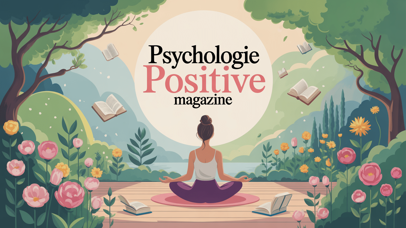 Femme méditant dans un jardin zen pour Psychologie Positive