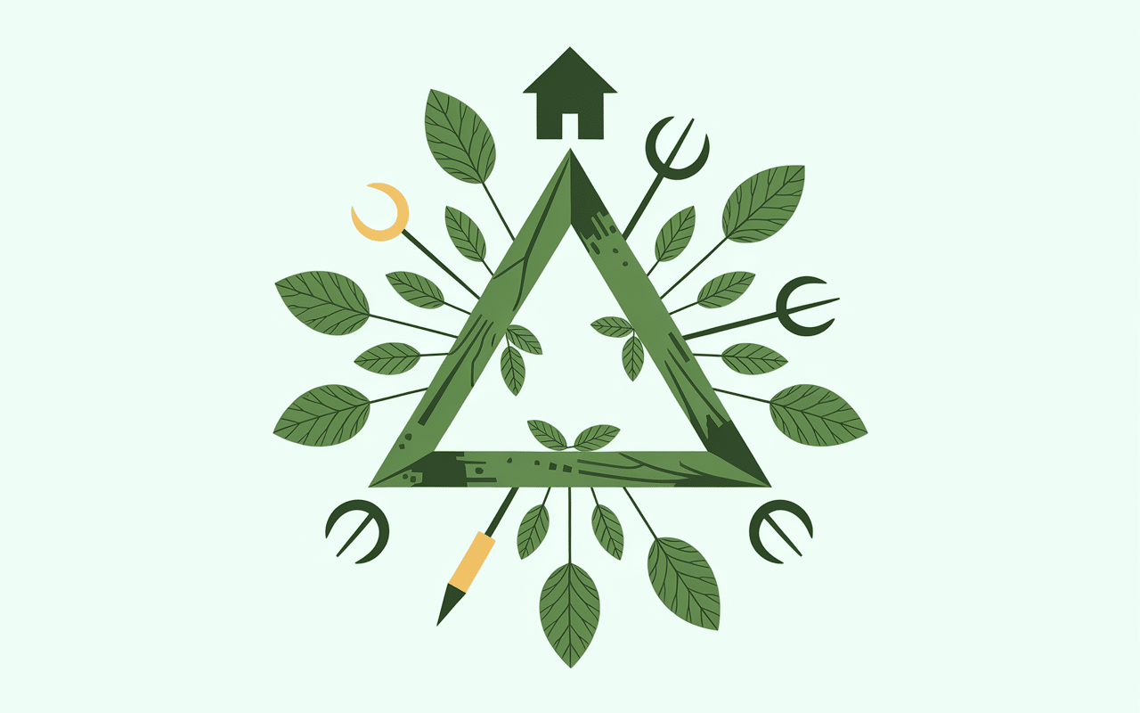 Symbolisme triangle vert Leroy Merlin