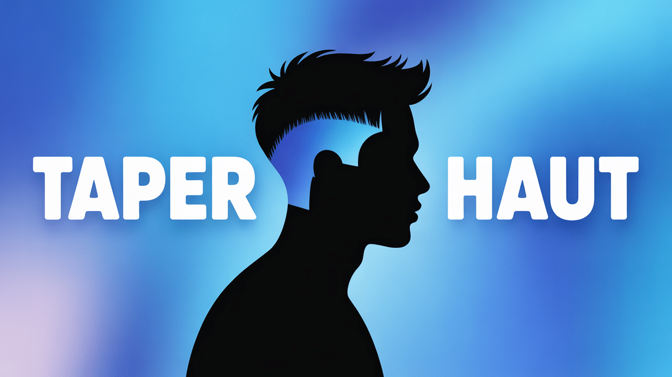 Silhouette avec dégradé haute coupe hommes