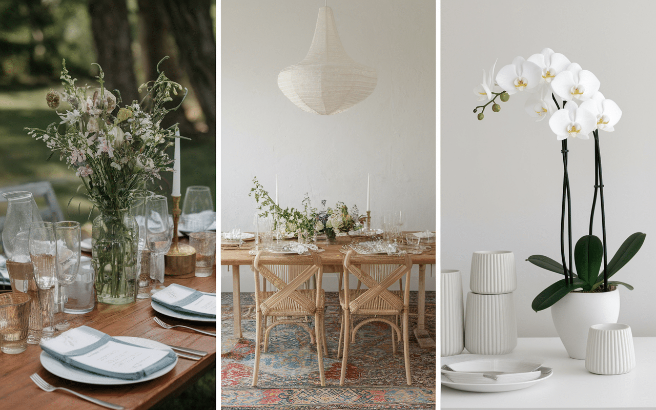 Styles de décoration mariage 2025.