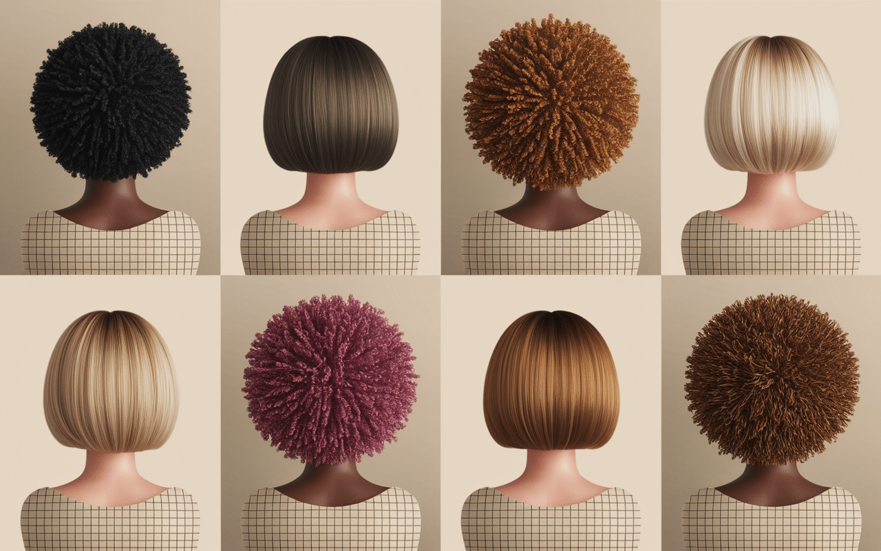 Variantes stylées coupe boule femme