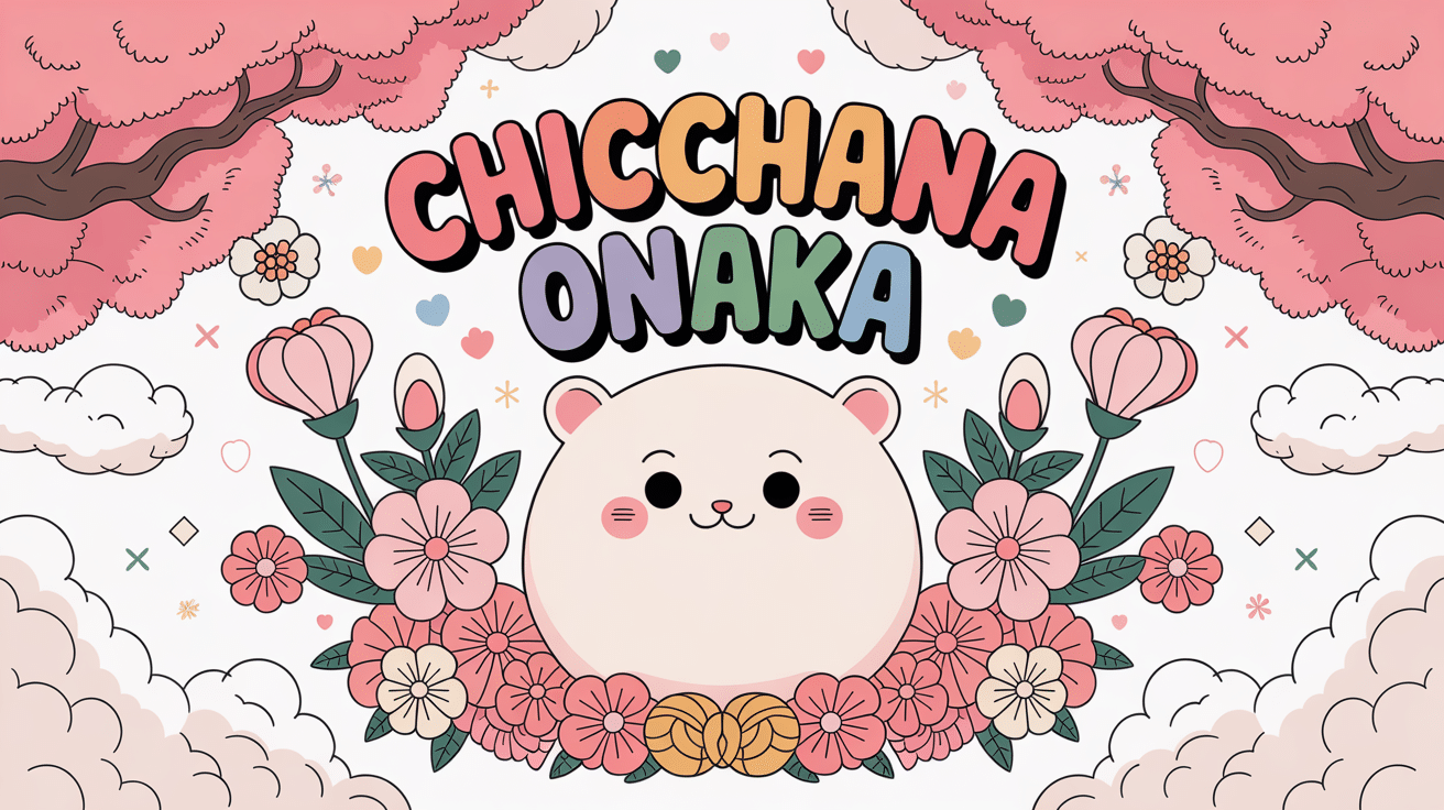 Chicchana onaka illustration kawaii anime japonais