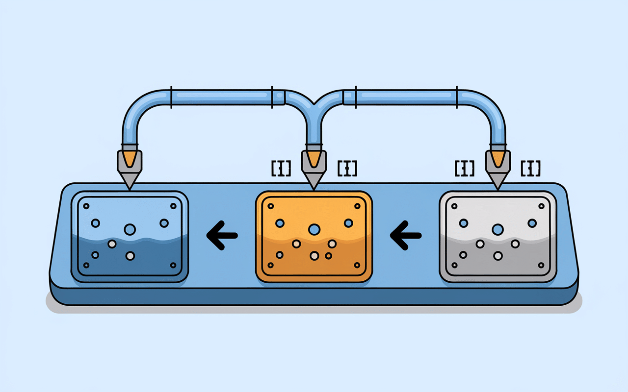 Schéma électrolyse eau ionisée plaques et ions