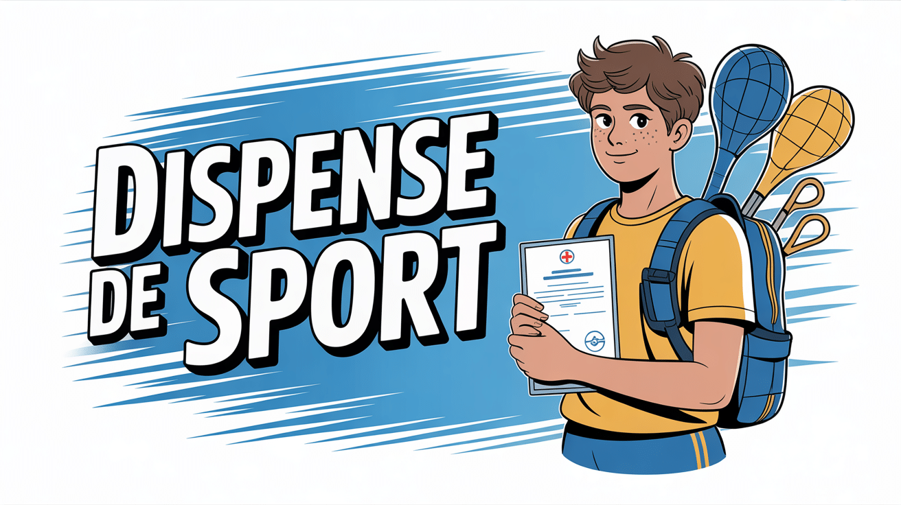 Motif valable pour dispense de sport avec certificat et équipement