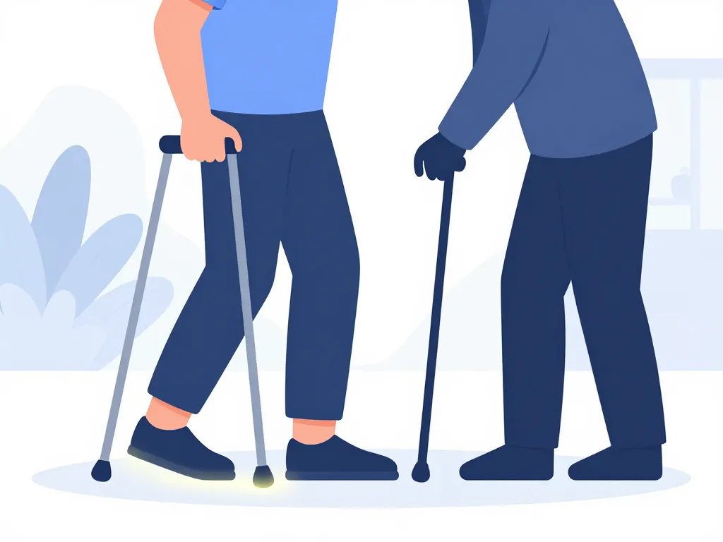 algodystrophie pied : peut-on marcher marcher accompagné kiné