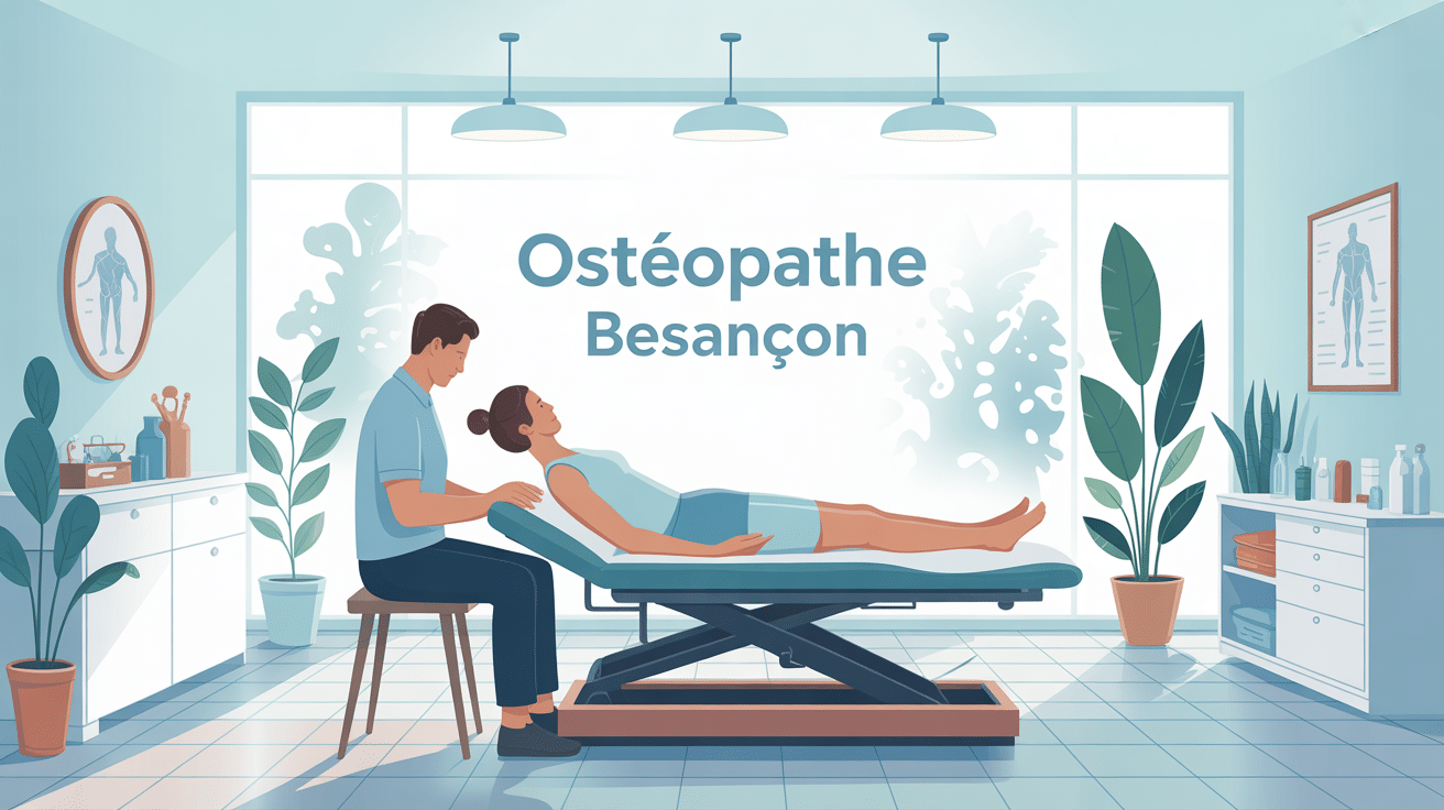 berger-osteopathe.fr cabinet ostéopathie Besançon illustration SEO