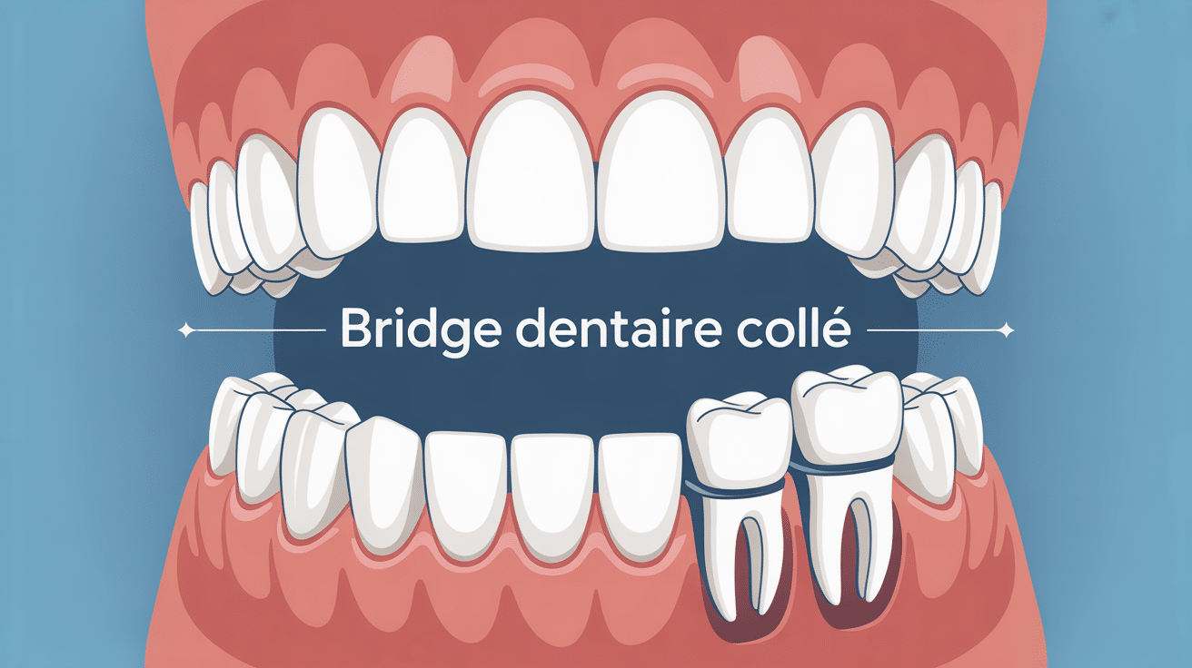illustration bridge dentaire collé durée de vie