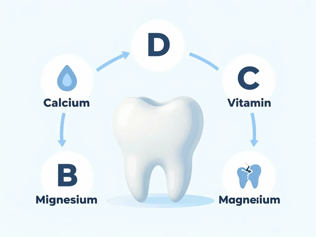 Dent qui se casse carence, diagramme vitamines et minéraux dents