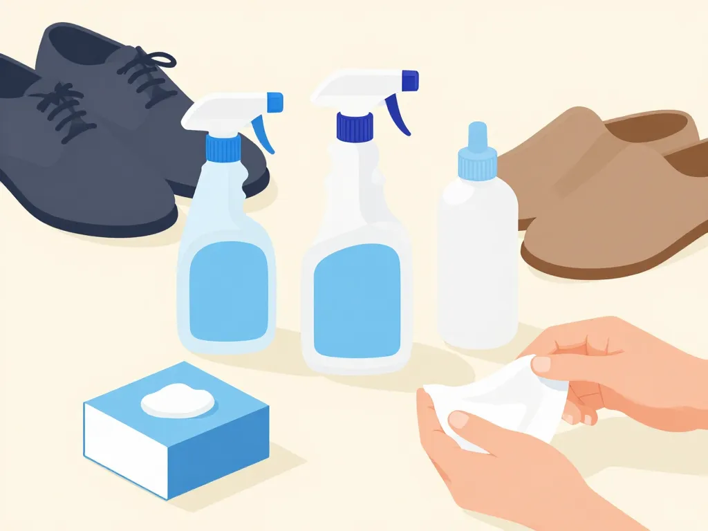 désinfecter les chaussures avec sprays vinaigre bicarbonate