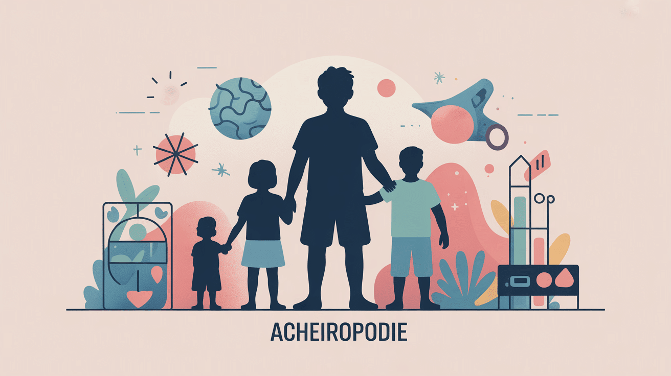 Maladie génétique acheiropodie sante2fer illustration soutien famille