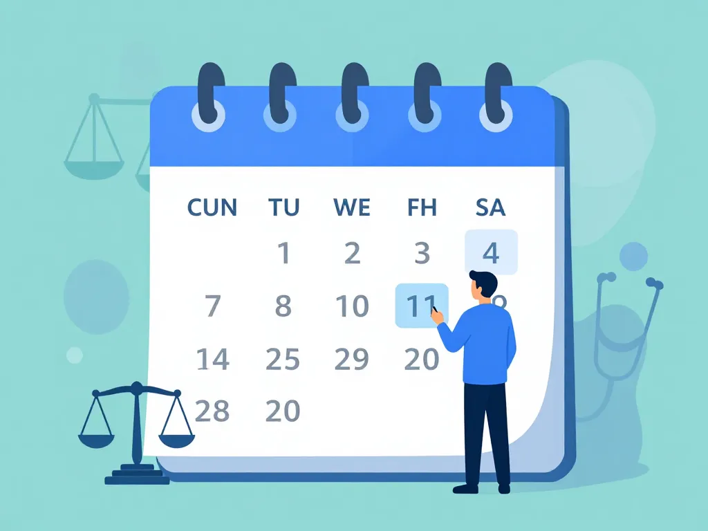 peut-on demander un arrêt de travail pour le lendemain image cadre légal calendrier