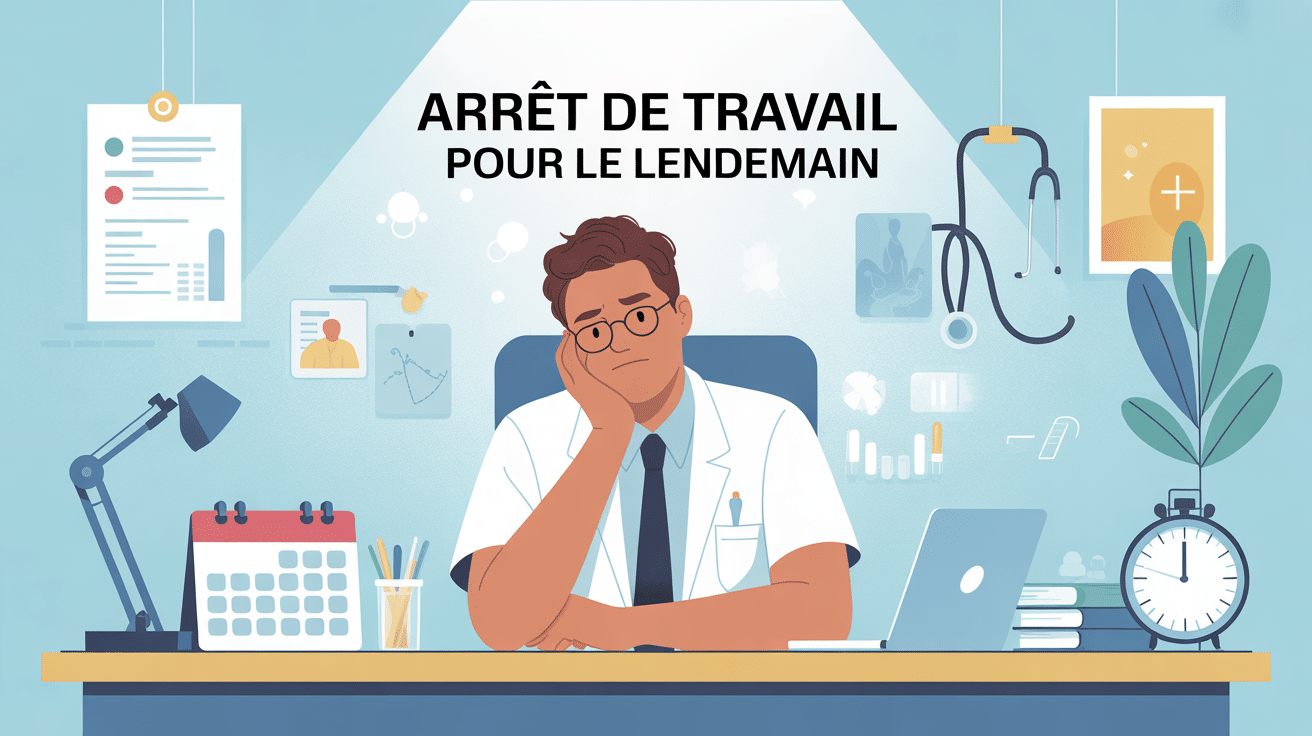 peut-on demander un arrêt de travail pour le lendemain image salariale bureau