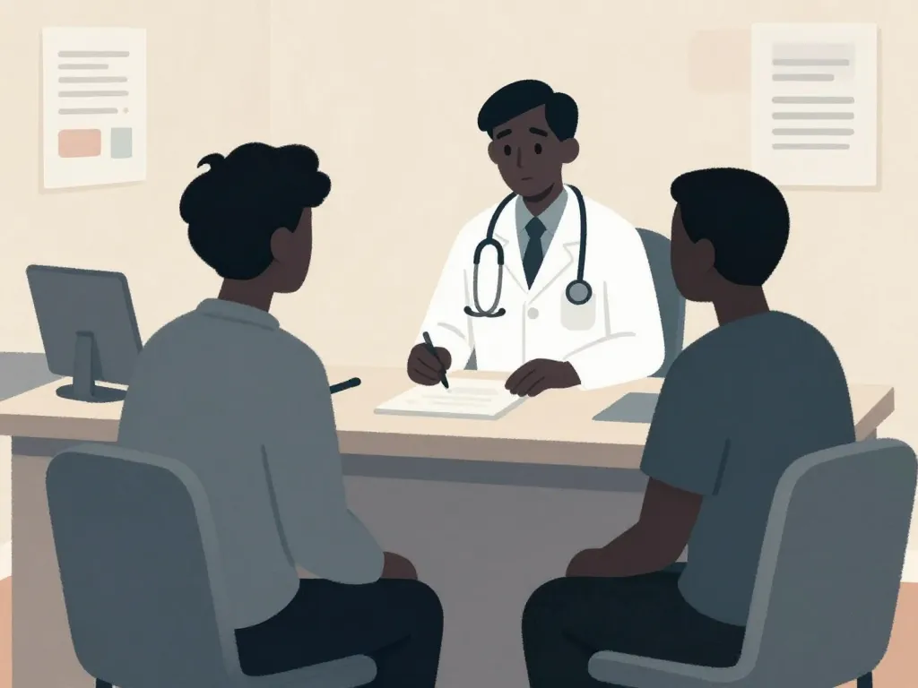 peut-on demander un arrêt de travail pour le lendemain image médecin consultation