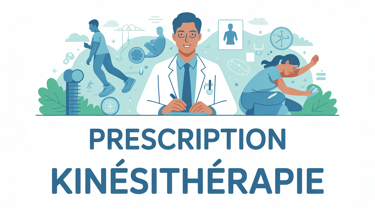 Illustration prescription kiné exemple médecin ordonnance