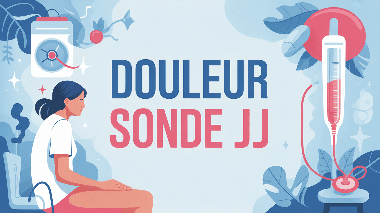 Illustration stylisée sonde jj douleur insupportable