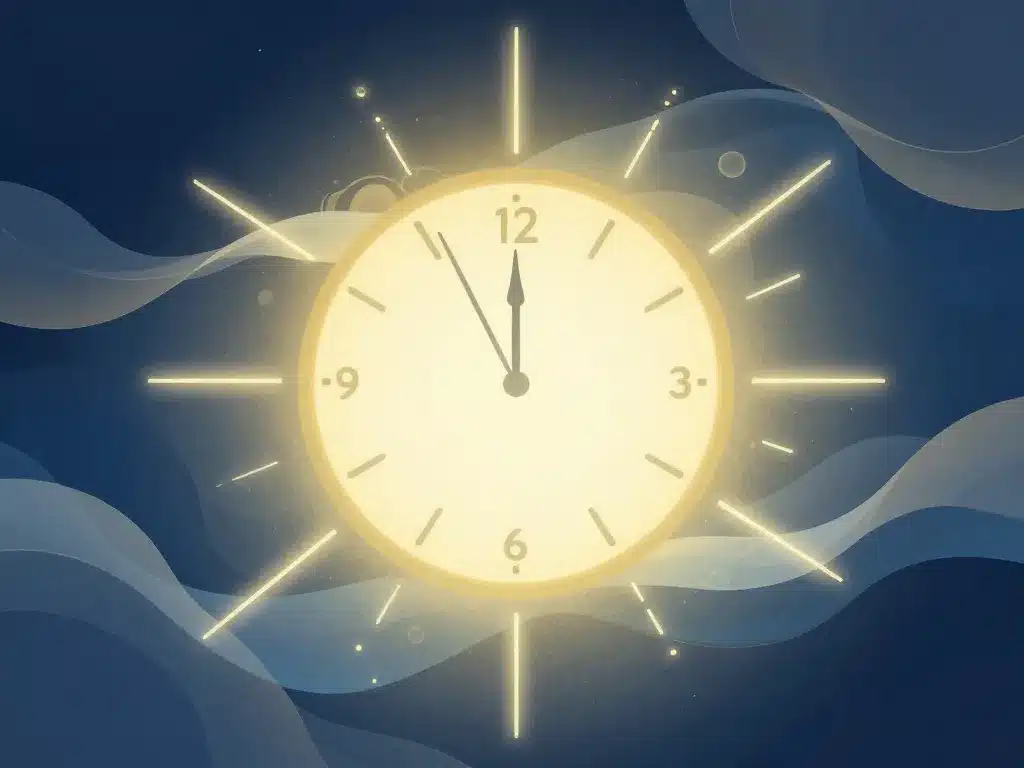 10h01 signification image horloge stylisée et lumière symbolique