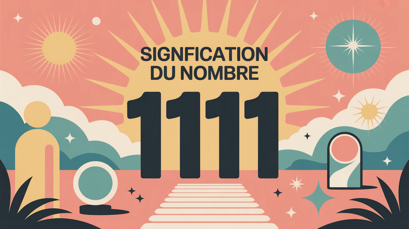 111 signification illustration spiritualité et numérologie
