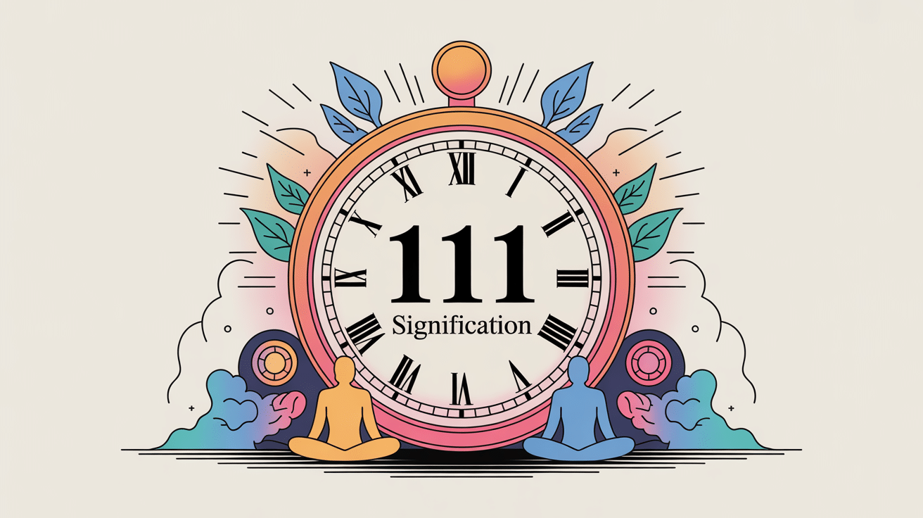 illustration 1111 spiritualité synchronicité développement personnel