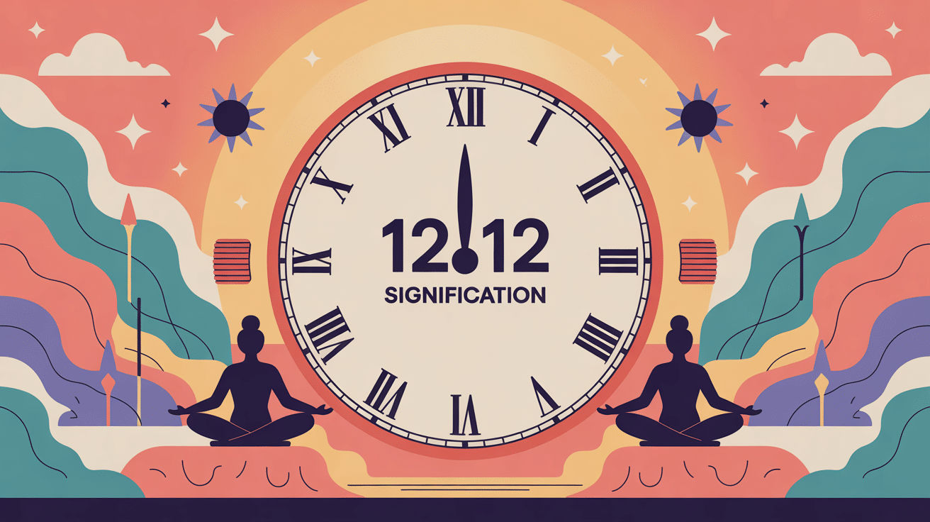 12h12 signification heure miroir spiritualité illustration