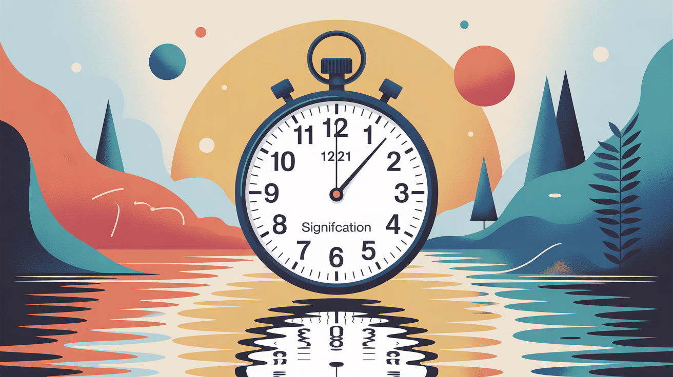 12h21 signification montre heure miroir inversée