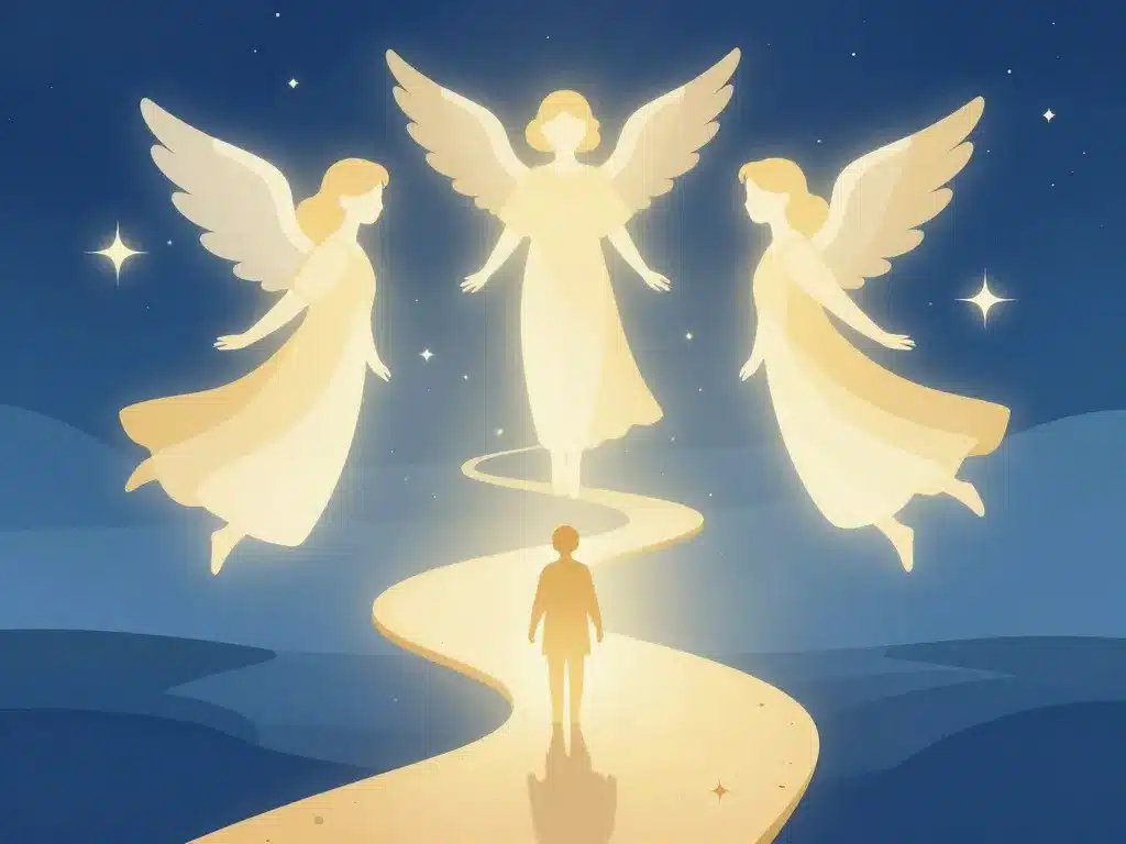 19h19 signification illustration anges protection chemin