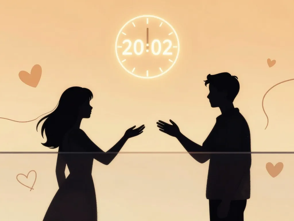 Scène illustrée 20h02 signification amour et émotions non dites