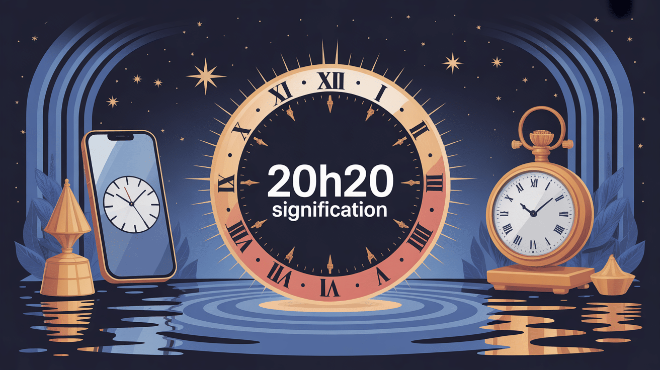 20h20 signification visuel heure miroir inversée