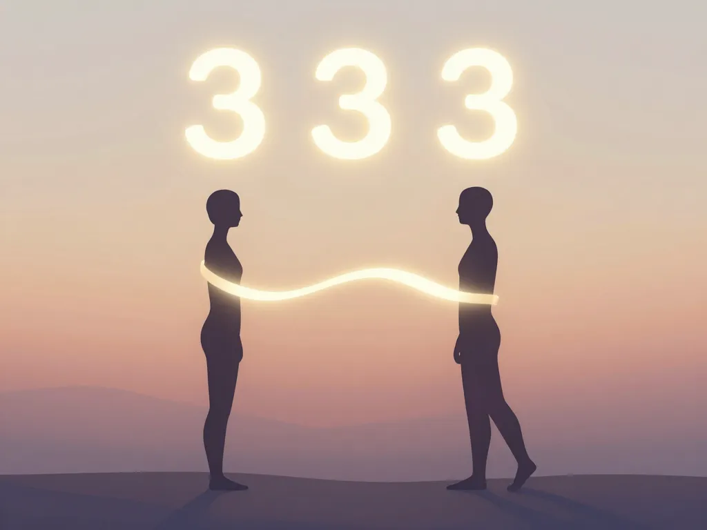 333 signification image relation flamme jumelle et connexion amoureuse