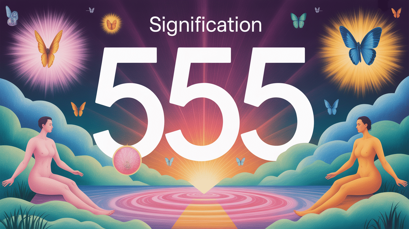 555 signification image spirituelle transformation ange