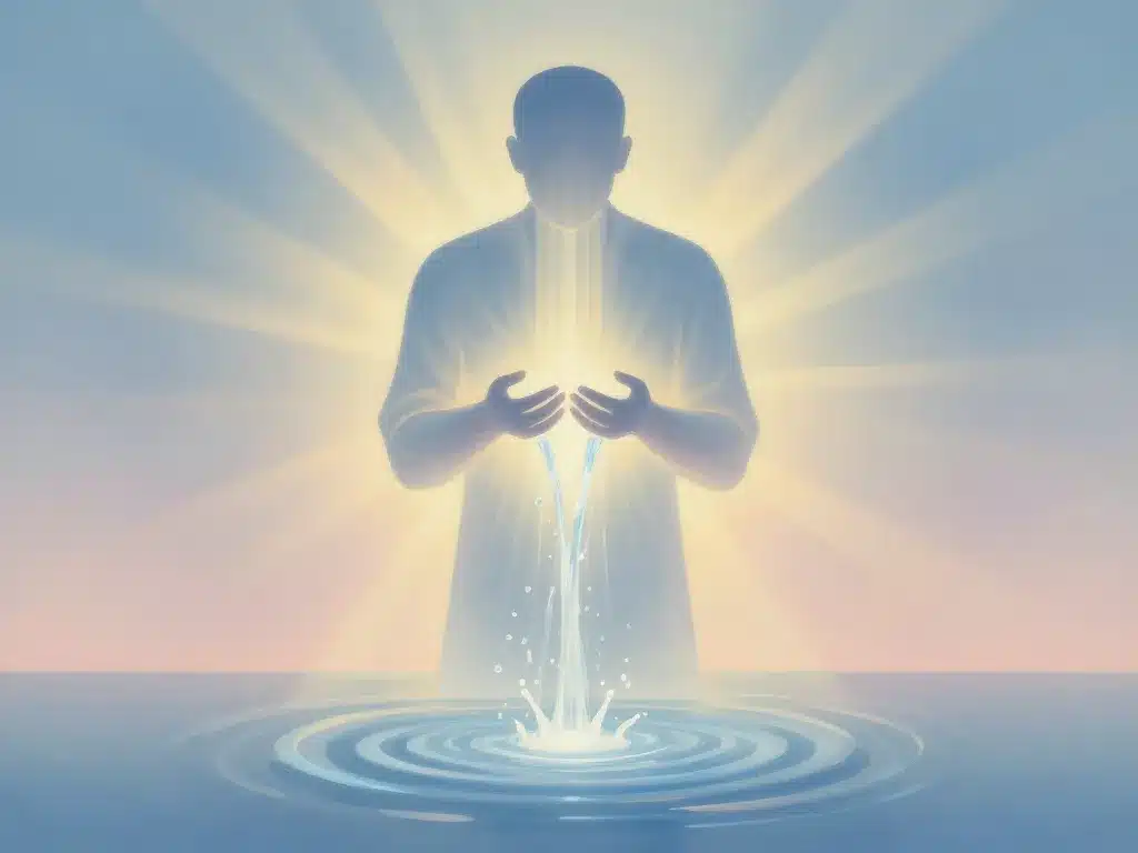 métaphore spirituelle ablution islam lumière paix