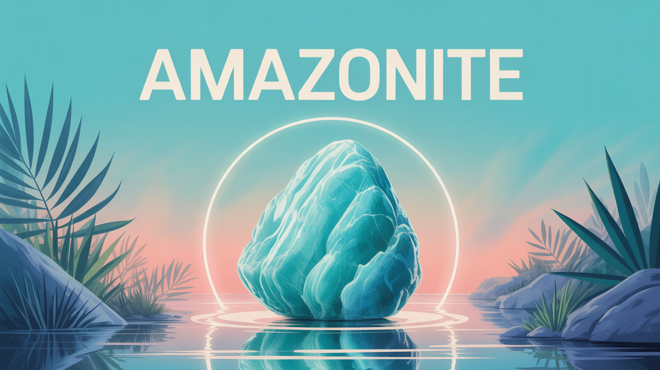 image amazonite pierre bleu-vert apaisante