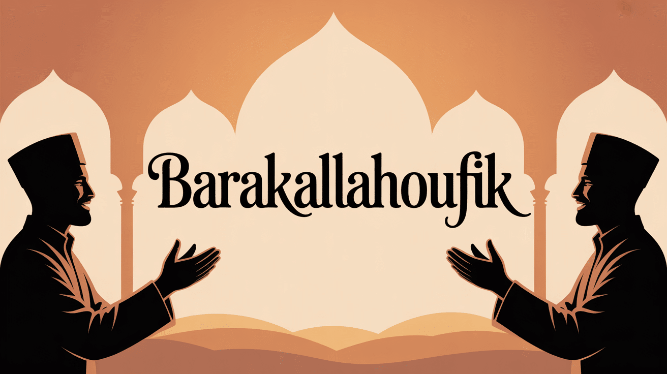 illustration barakallahoufik chaleur fraternité islam