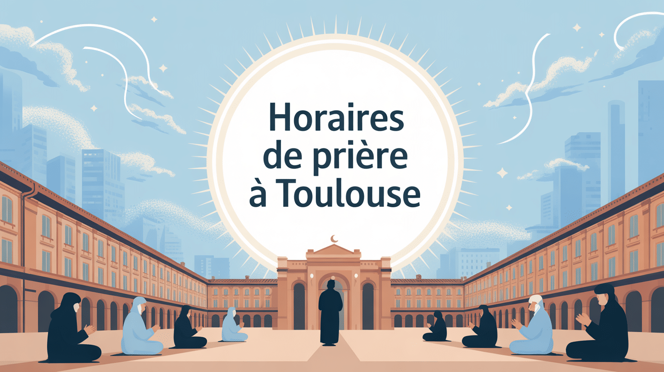 horaire priere toulouse illustration spirituelle moderne