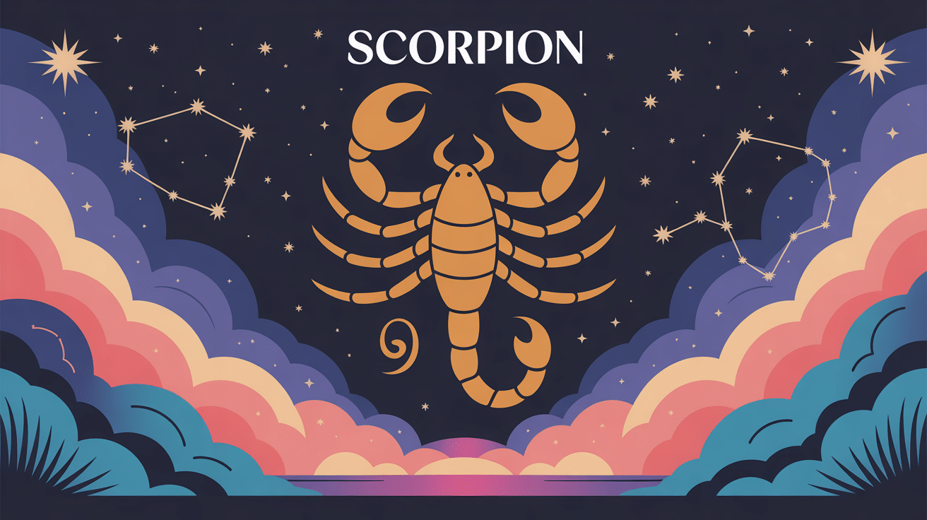 horoscope scorpion illustration symbole constellation