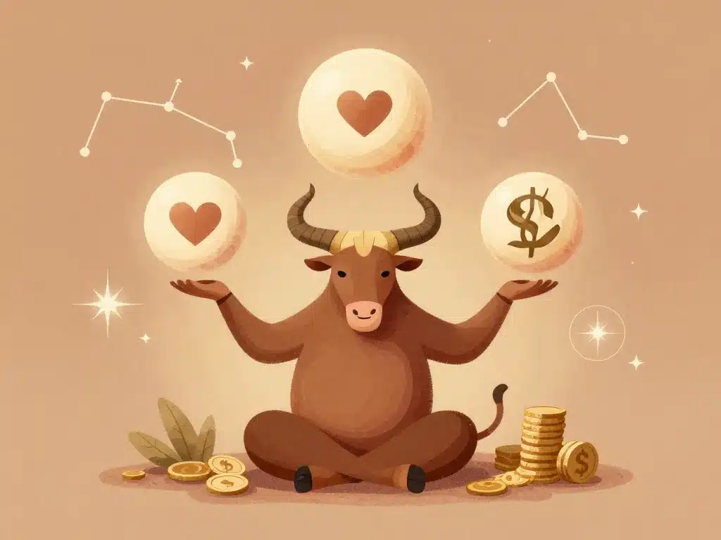 illustration horoscope taureau quotidien