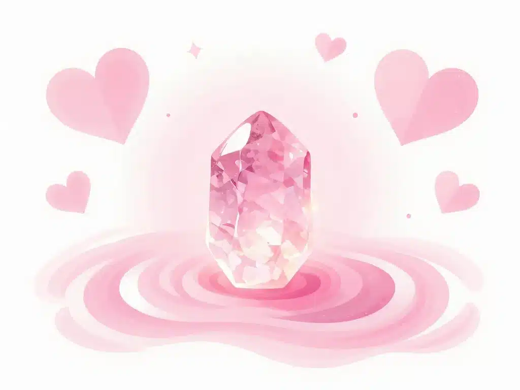illustration quartz rose énergie émotionnelle lithothérapie