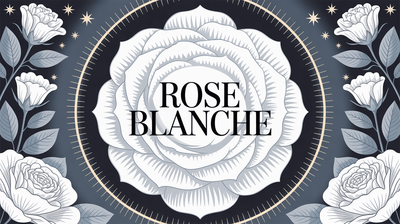 illustration vectorielle rose blanche signification pureté respect innocence