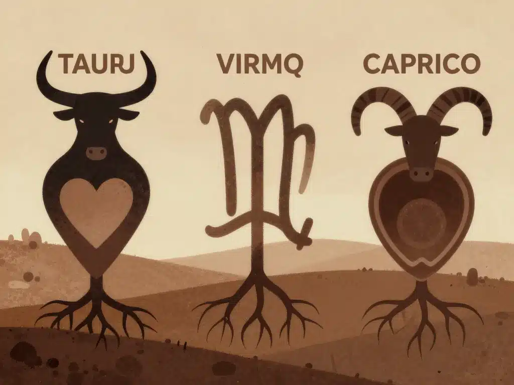 caractère et émotion signe terre