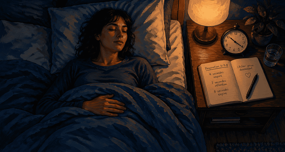 comment trouver le sommeil rapidement avec respiration 4-7-8 dans une chambre paisible