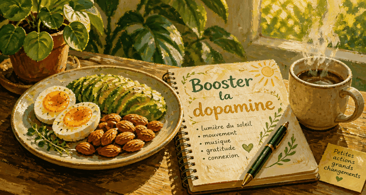 10 façons d augmenter la dopamine dans votre cerveau, petit-déjeuner sain, carnet motivation