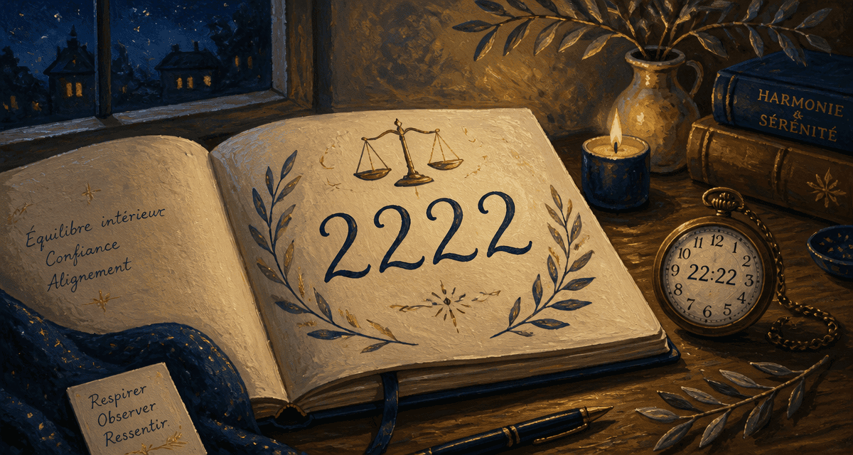 2222 signification carnet équilibre montre