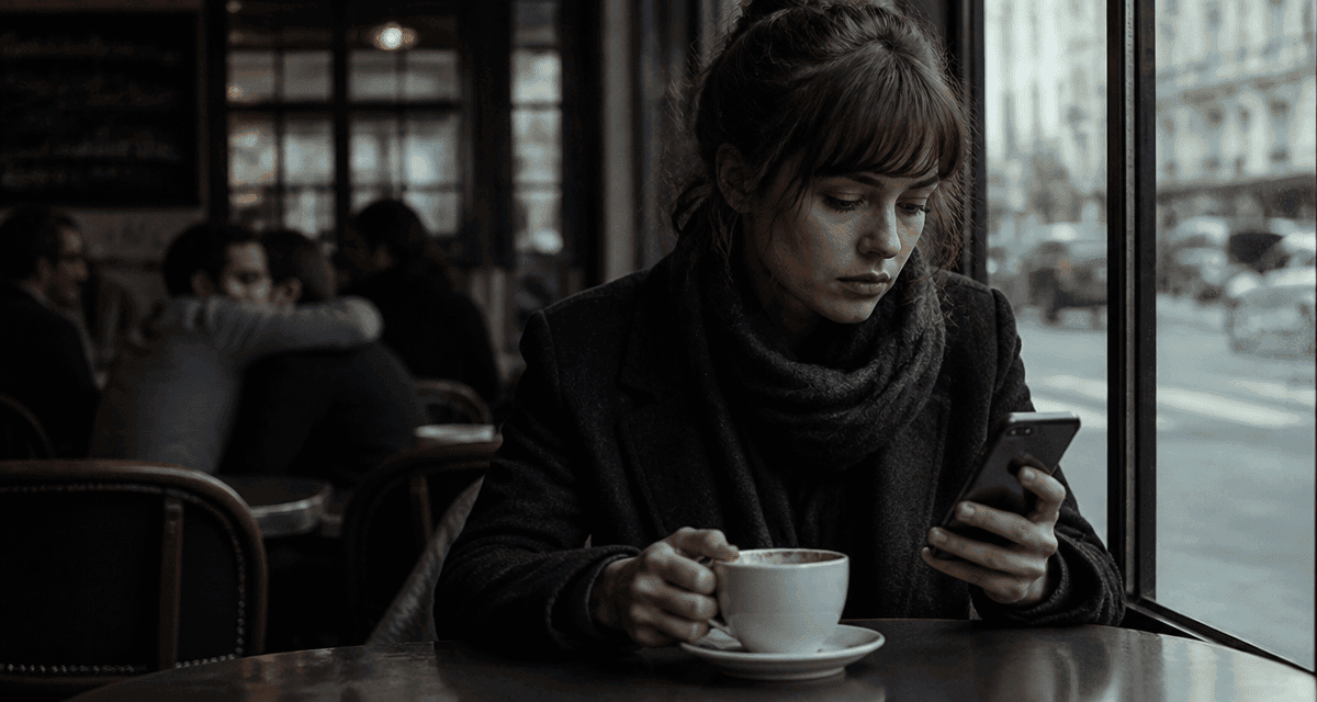 homme marié manipulateur avec sa maitresse femme seule café