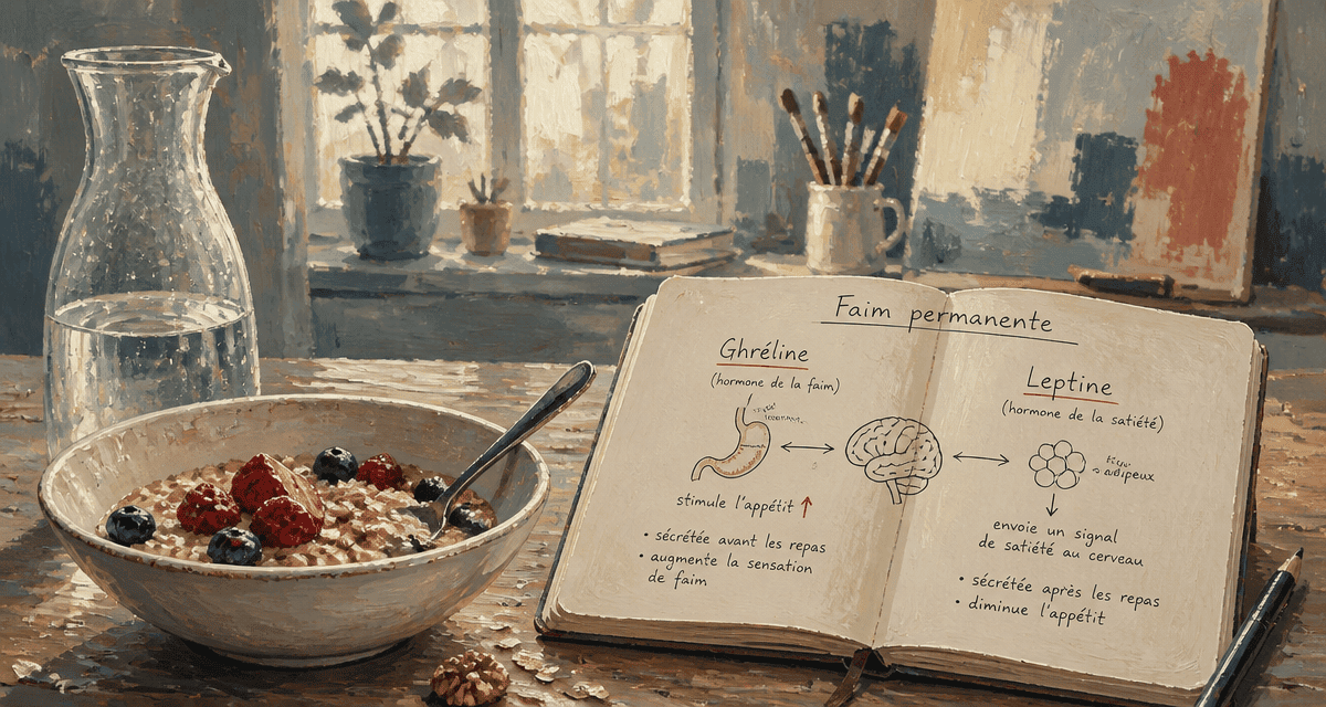 sensation de faim permanente estomac bol hormones