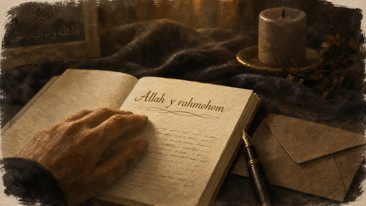 allah y rahmo pluriel : message Allah y rahmohom en condoléances